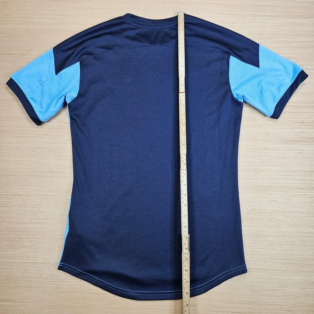 Puma Manchester City FC Training Jersey Mens S Blue Soccer Top 757878-01